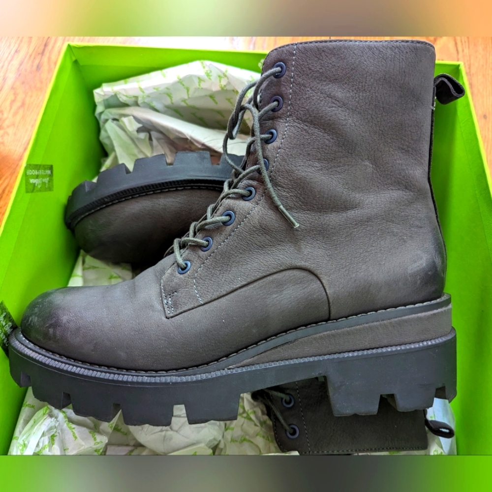 Sam Edelman Garret Grey Waterproof Boot 8.5 GUC